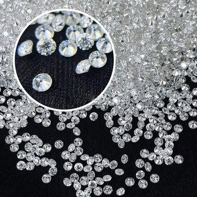 حلقه موسانيت سفيد گسسته الماس 1.0 CT در هر بسته اندازه کوچک گرد موسانيت