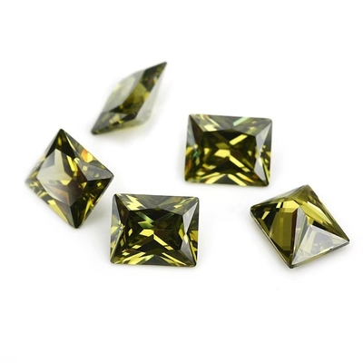 کارخانه عمده فروشی سنگ قیمتی رنگ Moissanite مستطیل 3A 5A گسسته مکعب Zirconia سنگ 4ct برای حلقه Moissanite