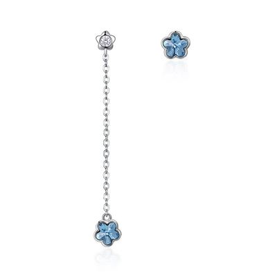 2.3in 3.7g گوشواره قطره ای Unisex Alloy Drop Diamond Flower گوشواره