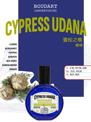 CYPRESS UDANA اسپری عطر دار با روغن ضروری قند International Klein Blue Design Style