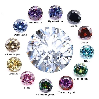 DEF رنگ Moissanite VVS Pass الماس تست کننده سنگ های موسانیت بی رنگ