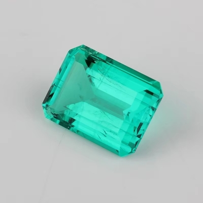 7*9mm هشت گوشه ای زمرد برش سبز مصنوعی سنگ زمرد برای همیشه یک رنگ موسانایت