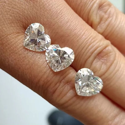 عمده فروشی جواهرات موسانایت الماس 1ct شکل قلب برای حلقه ها