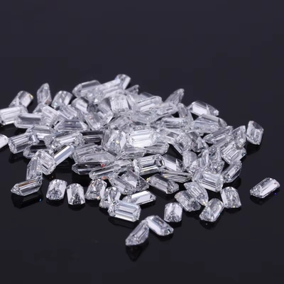 3 قیراط اندازه کوچک زمرد برش Vvs آزمایشگاه رشد الماس Melee Moissanite برای جواهرات