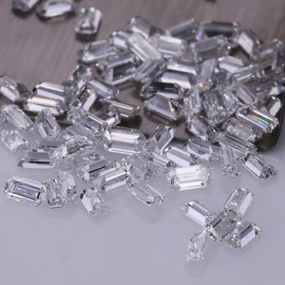 3 قیراط اندازه کوچک زمرد برش Vvs آزمایشگاه رشد الماس Melee Moissanite برای جواهرات