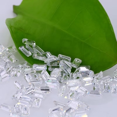 3 قیراط اندازه کوچک زمرد برش Vvs آزمایشگاه رشد الماس Melee Moissanite برای جواهرات
