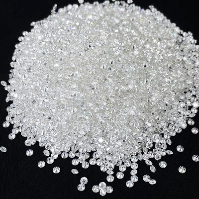 حلقه موسانيت سفيد گسسته الماس 1.0 CT در هر بسته اندازه کوچک گرد موسانيت