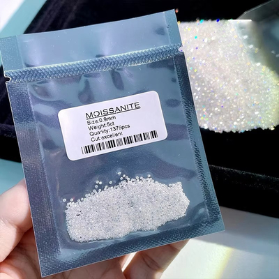 سنگ های مصنوعی GRA VVS Melee Moissanite گرد و درخشان قطع گوهری مویسانیت الماس