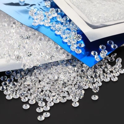 1000pcs/pack 5A Melee White CZ Stone Loose Cubic Zirconia برای زنان جواهرات موسانایت
