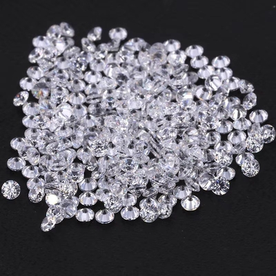 حلقه نامزدی موسانیت سفید الماس 0.9mm - 3mm اندازه مکعب Zirconia
