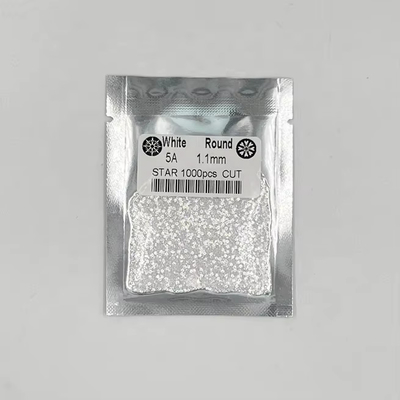 5A کیفیت 1000pcs/Bag 1mm - 3.0mm سنگ سنگ سفید زرکونیا مکعب برای جواهرات
