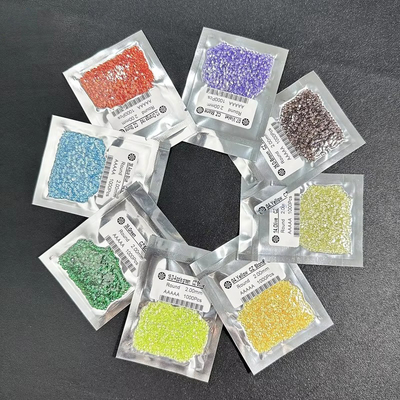 حلقه های نامزدی بیضی Moissanite Zirconia رنگ های سنگ قیمتی گشاده گرد Zirconia کیوب مصنوعی