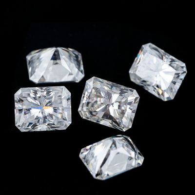 پرنسس سبز زرد گلابی موسانیت سنگ VVS کمد گشاده موزانیت الماس طلایی گل رز حلقه های نامزدی موزانیت