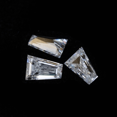 حلقه موسانیت تک نفره عمده فروشی موسانیت Gem Baguette Tapered Cut Charles VVS Loose موسانیت الماس