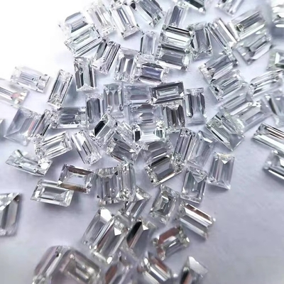 حلقه موسانیت تک نفره عمده فروشی موسانیت Gem Baguette Tapered Cut Charles VVS Loose موسانیت الماس