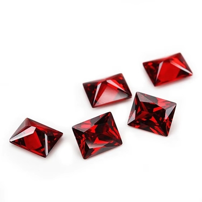 کارخانه عمده فروشی سنگ قیمتی رنگ Moissanite مستطیل 3A 5A گسسته مکعب Zirconia سنگ 4ct برای حلقه Moissanite