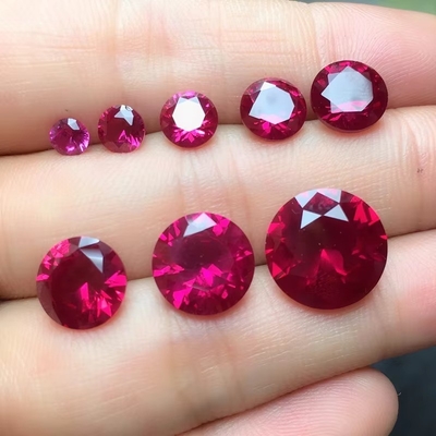 سبک ونتاژ Ruby Moissanite سنگ مصنوعی کوراندوم شکل مروارید 2x3mm تا 10x14mm سنگ آزاد برای ساخت جواهرات
