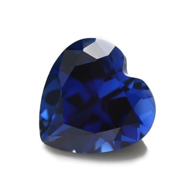 سنگ های قیمتی سنگ های قیمتی قلب برش 3x3mm تا 10x10mm 33# 34# Blue Sapphire سنگ های مصنوعی
