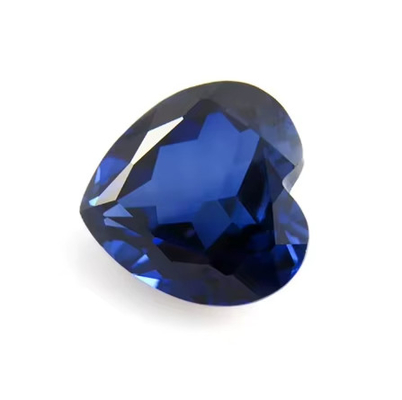 سنگ های قیمتی سنگ های قیمتی قلب برش 3x3mm تا 10x10mm 33# 34# Blue Sapphire سنگ های مصنوعی