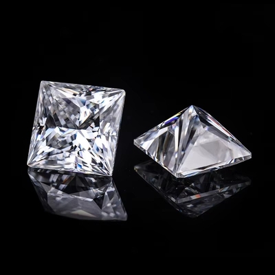 پرنسس کُت لوز GRA موسانایت الماس D VVS1 شکل مربع موسانایت