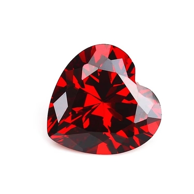 رنگ ها CZ موسانایت الماس قلب برش 3x3mm 4x4mm Zirconia کیوب مصنوعی