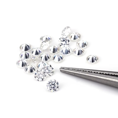 عمده فروشی موسانایت کوچک حلقه گرد 0.8mm- 3mm سفید D الماس موسانایت VVS1 هر قیرات برای جواهرات هیپ هاپ