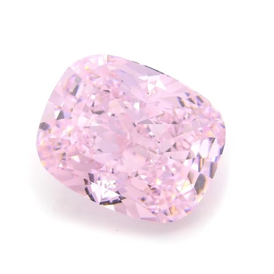 سنگ های 4K برش یخ Cz رنگ صورتی شکل بالش 7x6mm 10x8mm سنگ قیمتی گشاده زیرکونیا کیوب مصنوعی