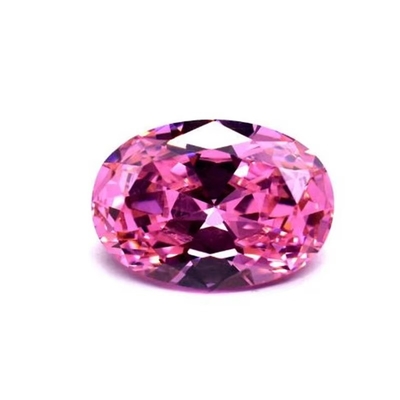 گوشواره های موسانایت سنگ های قیمتی صورتی Peridot گارنت زرد سنگ های cz شکل بیضی 12x10mm زیرکونیا متراکم مصنوعی برای حلقه