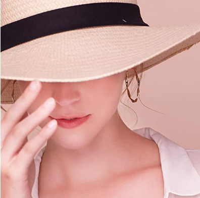 گوشواره طلا و جواهر نقره 18 عیار