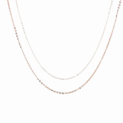 Starry 2.1g 17.7in Long Silver Chain S925 18 Inch Silver Chain SGS