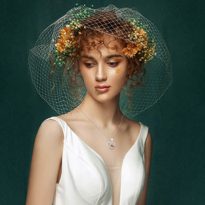 گردنبند آویز قلب نقره ای نقره ای 925 گرم شکل 1.23 اینچی SGS