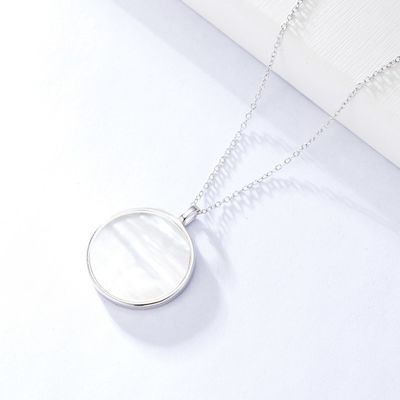 گردنبند طلا و جواهر نقره ای با روکش 0.6 اینچ گردنبند 10 گرم CZ
