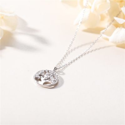 گردنبند آویز گردنبند Tree Of Life 10 گرم 0.02 متر گردنبند 5A مکعبی زیرکونیا