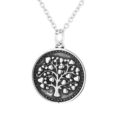 گردنبند نقره ای چروکر 14.4 اینچی 10 گرم X18 Tree Of Life Pendant
