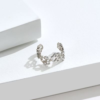 انگشتر مردانه و زنانه حلقه باز نقره ای Pet Paw S925