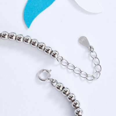 CZ 2 Gram19x0.35cm دستبند دم ماهی دستبند Unisex Gift Silver Slider