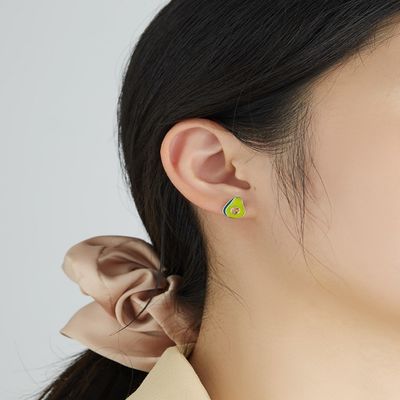 1.1x0.9cm 2.29g گوشواره جواهر نقره ای استریل Unisex گوشواره گوشواره ناودان
