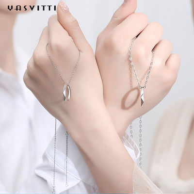 گردنبند حلقه ای 2 میلی متری 33 فوت 0.14oz گردنبند نقره ای از جنس استنلس استیل