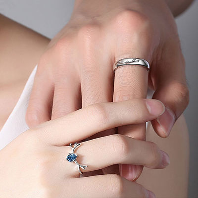 حلقه جواهر نقره ای 1.13 میلی متر 1.68 گرم S990 Fiancée Silver Zircon Classic