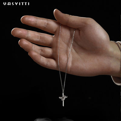 گردنبند زنجیر گردنبند نقره ای 0.5 م 1.92 گرم نقره 24k نیکل