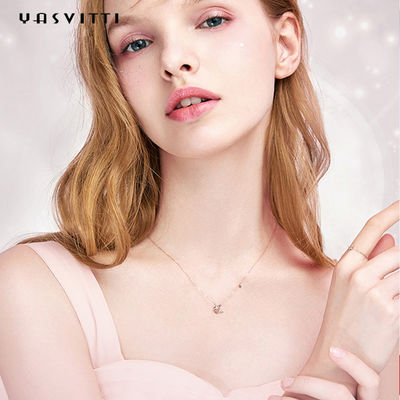 گردنبند طلا و جواهر نقره ای 2g 17.7in گردنبند 18k مراسم گردنبند طلا پیچ خورده