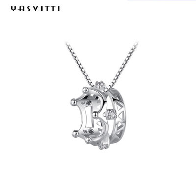 گردنبند آویز گردنبند نقره ای نقره ای 3 گرم در 3 گرم 5A