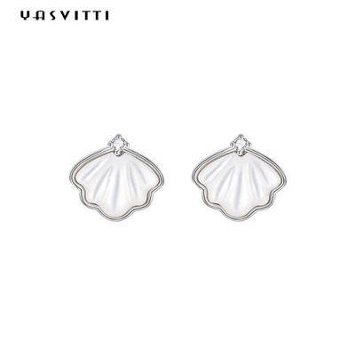 گوشواره های نقره ای عیار 14/07 سانتی متر ، گوشواره های نقره ای با روکش طلا 14K