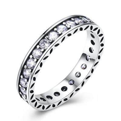 انگشتر تنیس نقره 925 AAA CZ