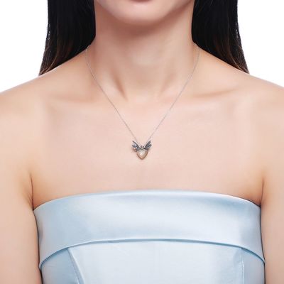 گردنبند آویز زنبور عیار طلا نقره ای 1.48 فوت 3.93 گرم نقره