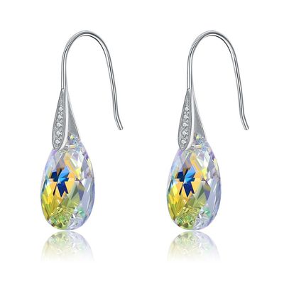 گوشواره طلا و جواهر نقره عیار بلند
