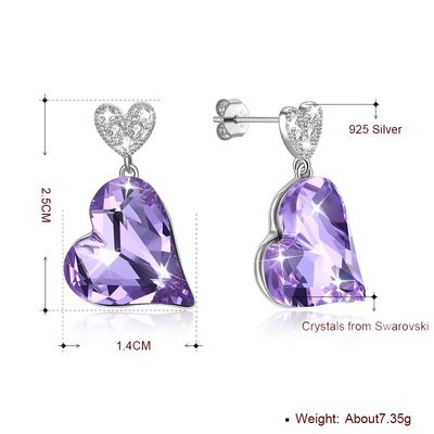 گوشواره های نقره ای نازک 0.98x0.55 اینچ