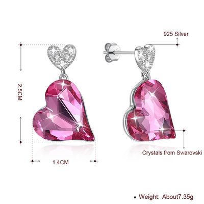 گوشواره های نقره ای نازک 0.98x0.55 اینچ
