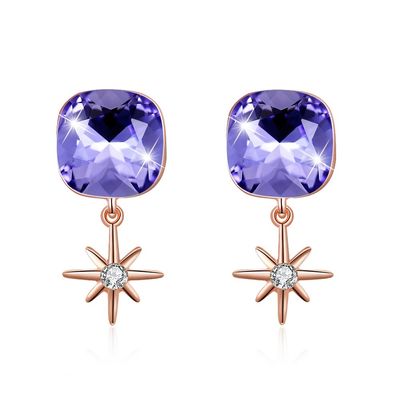 گوشواره جواهر نقره نقره ای 0.2oz 2.2x1cm S925 Engagement Spearl Dangle گوشواره