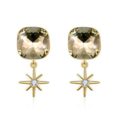گوشواره جواهر نقره نقره ای 0.2oz 2.2x1cm S925 Engagement Spearl Dangle گوشواره